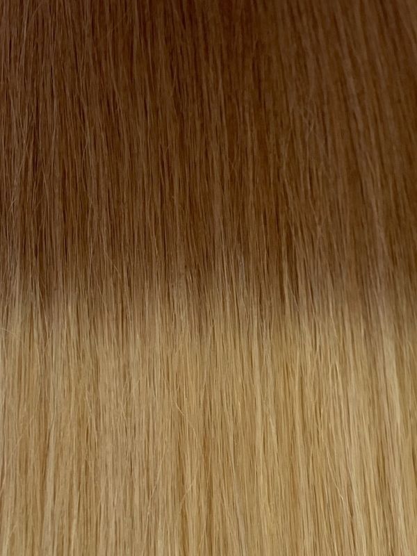 #T10/613 Light Brown to Beach Blonde 22" Tape In Ombre Extensions - dulgehairextensions.com.au