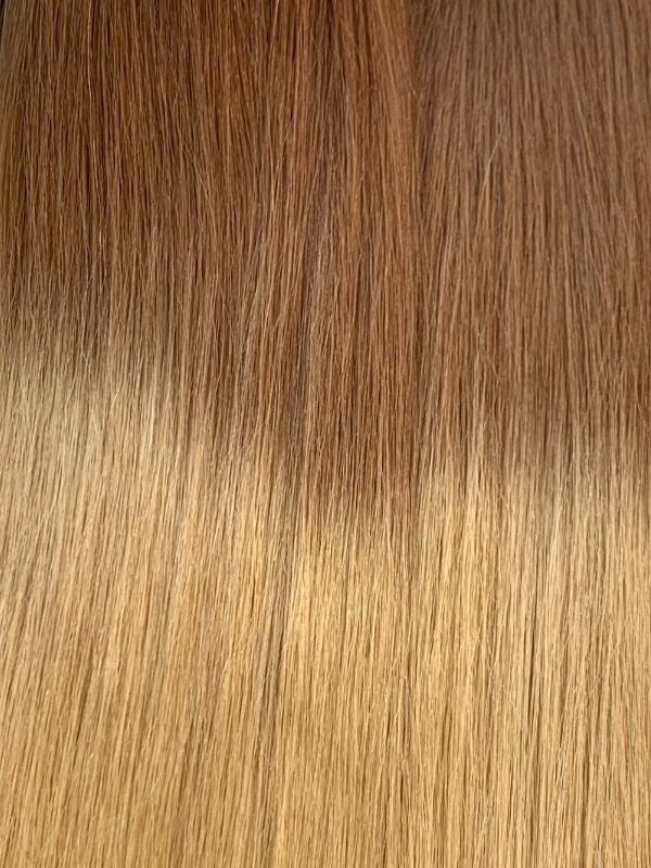 #T10/613 Light Brown to Beach Blonde 22" Tape In Ombre Extensions - dulgehairextensions.com.au