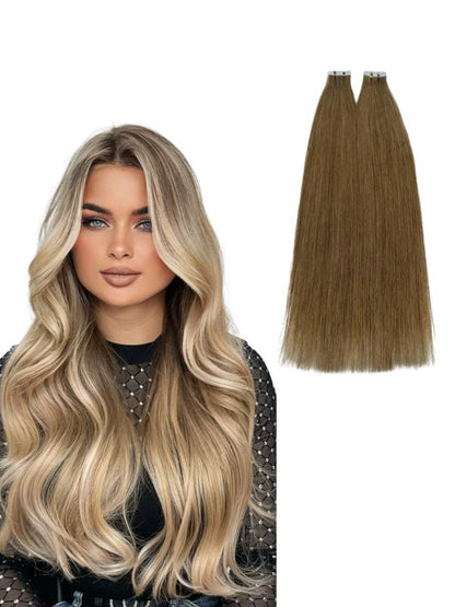 Dulge Deluxe Russian 20" 100g Invisible Tape-In Hair Extensions