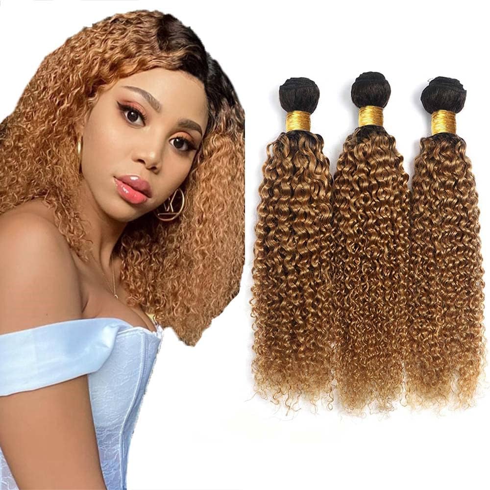 Brazilian Virgin Human Hair 12A Weft Weave Bundles 300g Kinky Curly