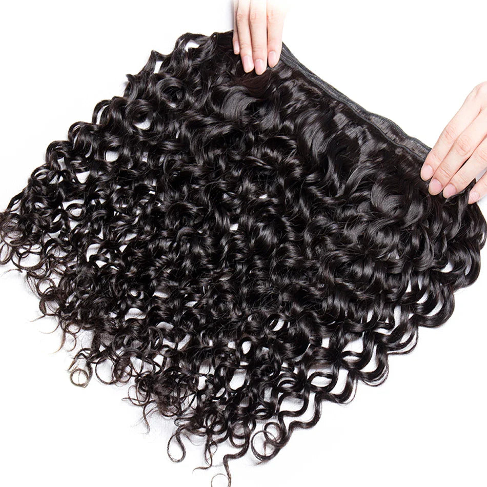 Brazilian Virgin Human Hair 12A Weft Weave Bundles 200g Water Wave