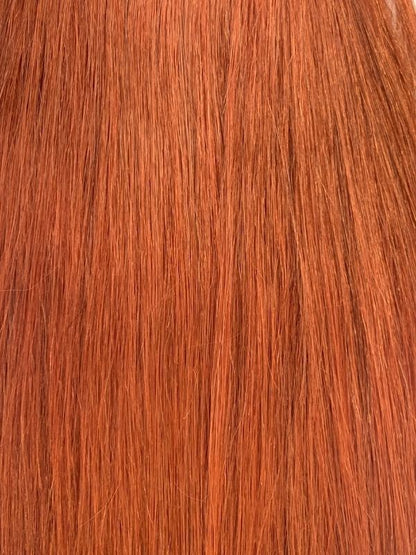 Remy Human Hair Seamless One Piece Clip In Volumizer #33 Auburn Red - dulgehairextensions.com.au