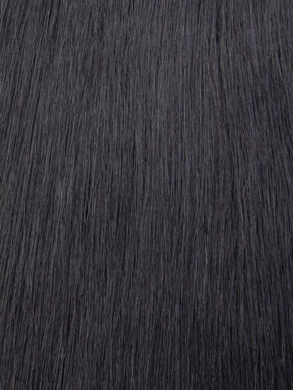 Cheaper Non Remy Thick Human Hair Clip In 20" #1 Jet Black - dulgehairextensions.com.au