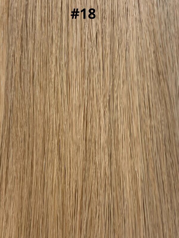 Cheaper Non Remy Thick Human Hair Clip In 20" #18 Medium Blonde - dulgehairextensions.com.au