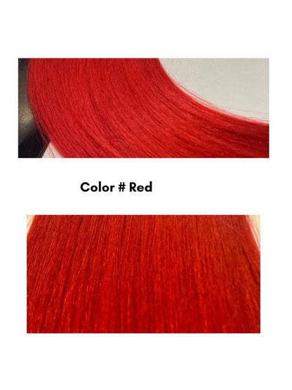 Red 20" Premium Quality European Remy Human Hair Tape In Extension - dulgehairextensions.com.au