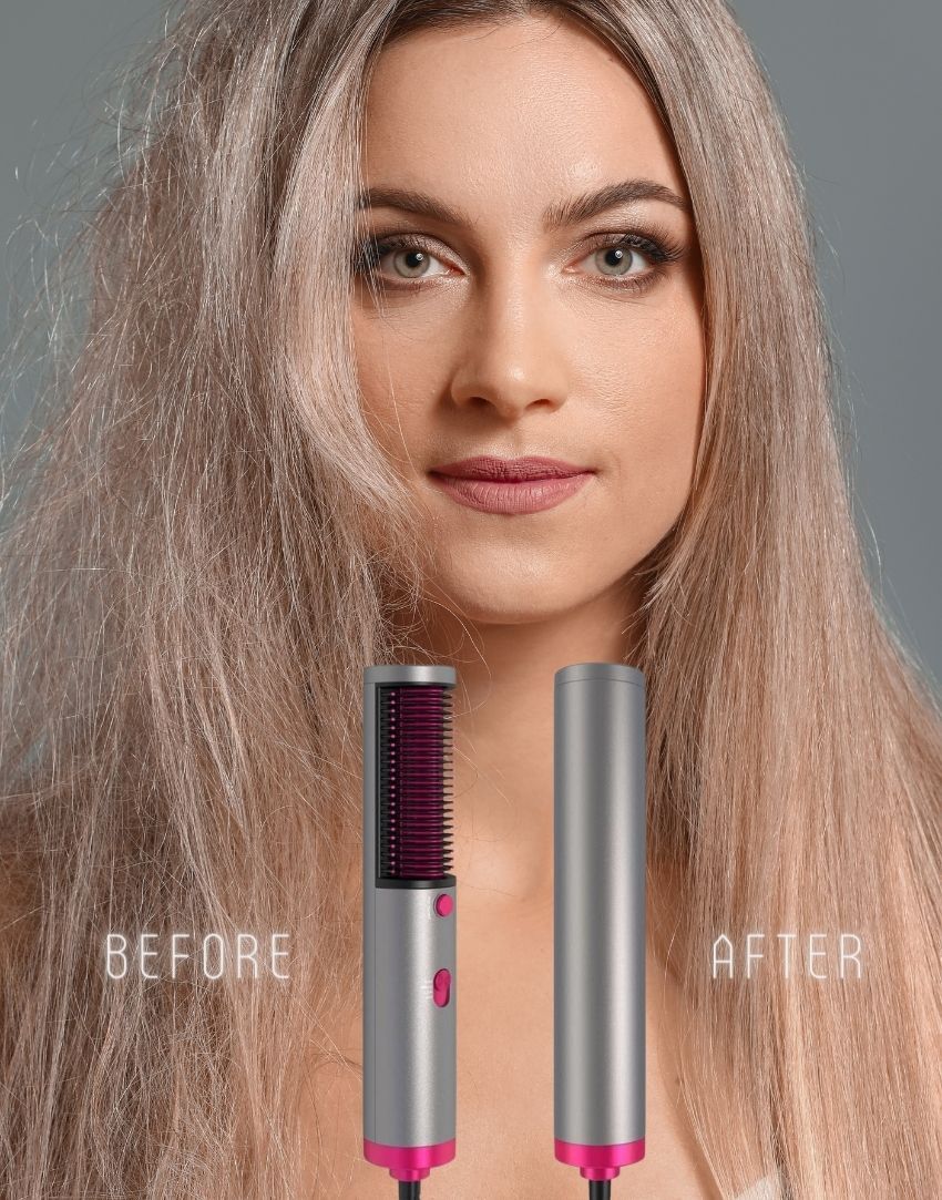 Multifunctional 2 In 1 Hair Dryer And Straightener - dulgehairextensions.com.au