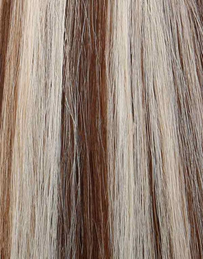 #6/60 Medium Brown Blonde Mix 20" European Ponytail Extensions - dulgehairextensions.com.au