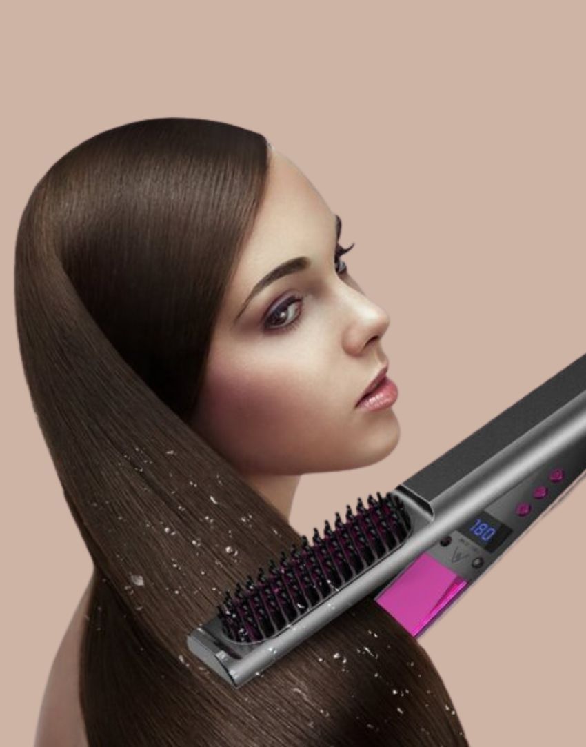 3 In 1 Hair Straightener Curler Hot Comb - dulgehairextensions.com.au