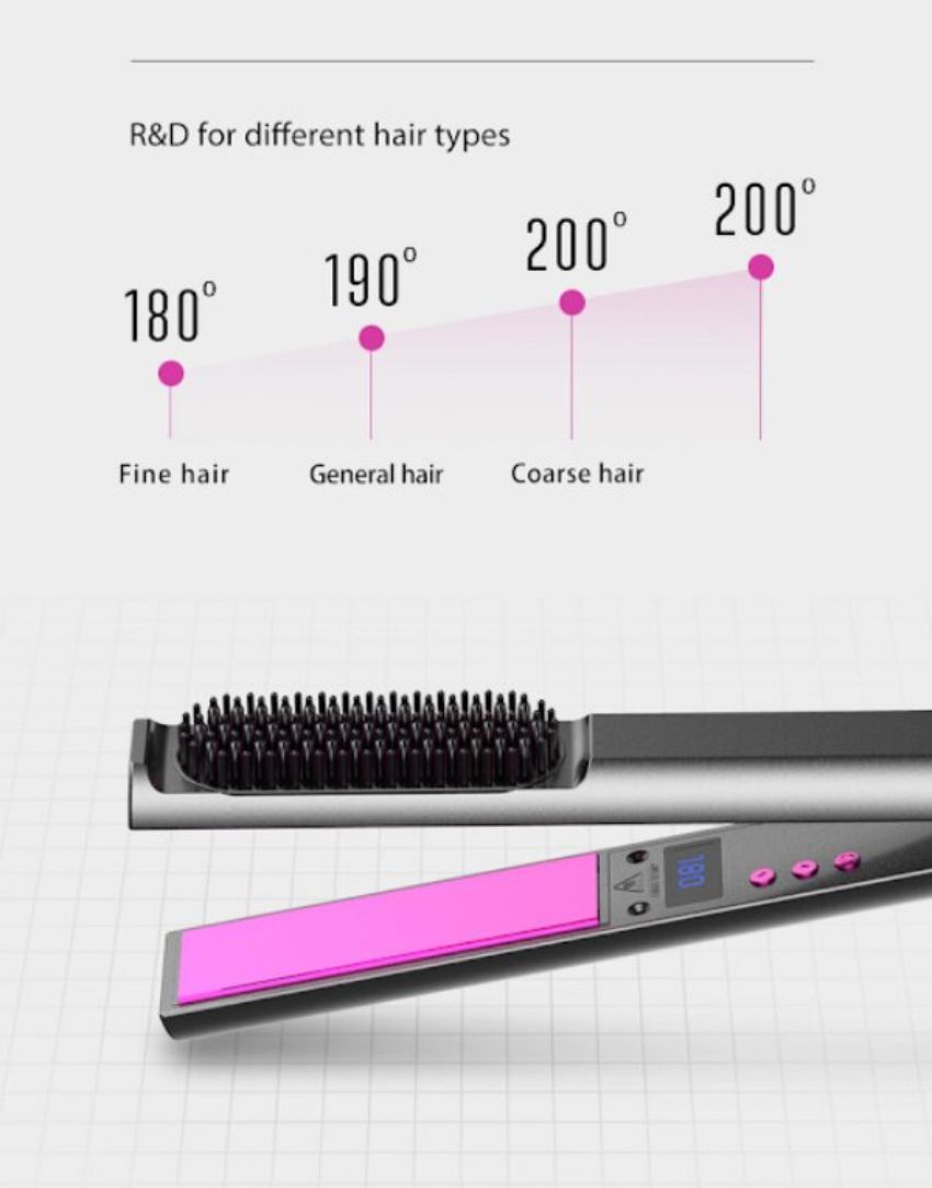 3 In 1 Hair Straightener Curler Hot Comb - dulgehairextensions.com.au