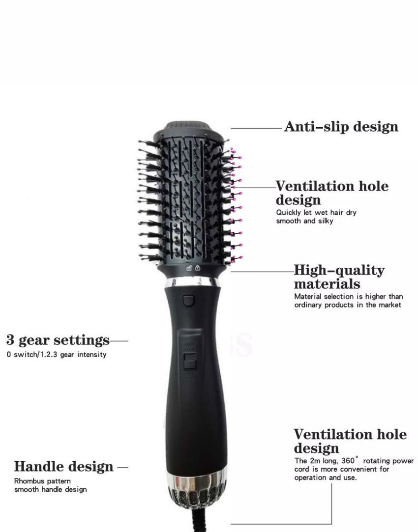 Newest Detachable Head 3 In 1 Hair Dryer Straightener Volumizer - dulgehairextensions.com.au