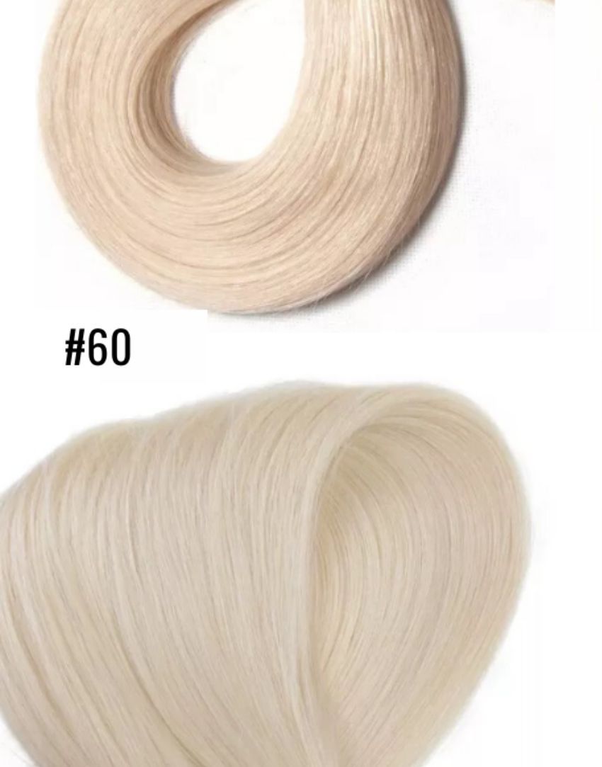 #60 Light Blonde 20" Ponytail European Extensions - dulgehairextensions.com.au