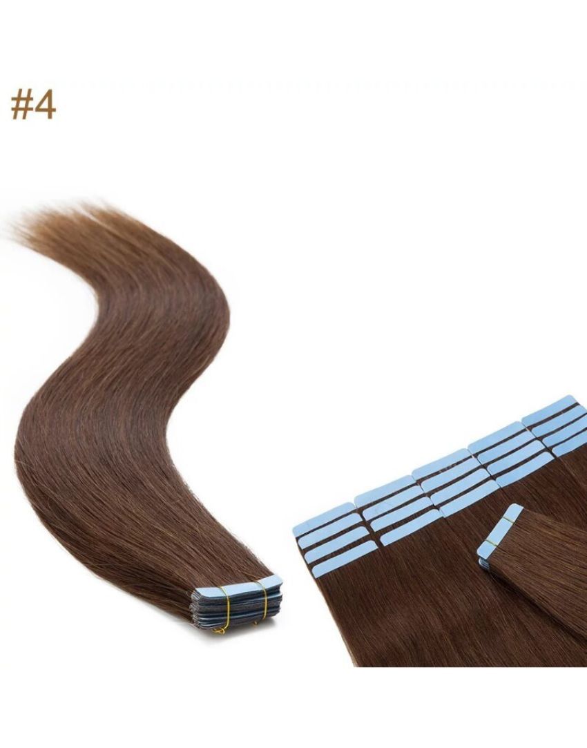 Russian Premium Luxury #4 Chocolate Brown 24" Tape In Extension - dulgehairextensions.com.au