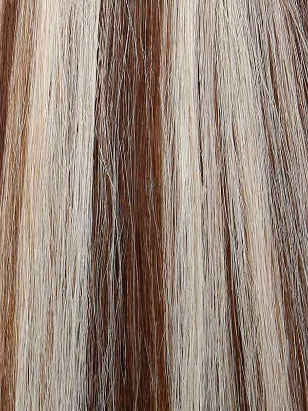 Cheaper Non Remy Thick Human Hair Clip In 20" #6/60 Mixed Brown Blonde - dulgehairextensions.com.au