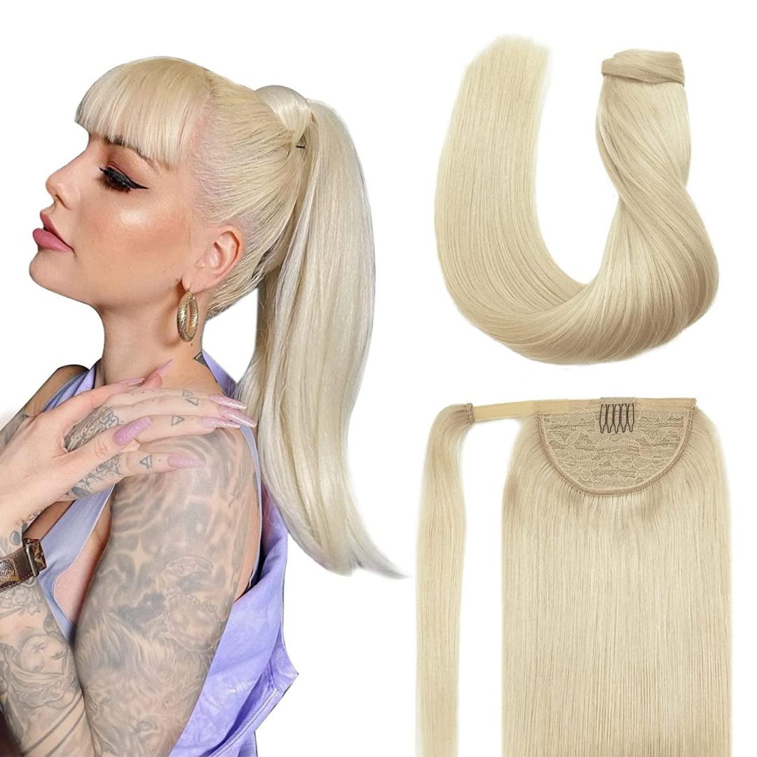 DULGE 20" European Remy Human Hair Ponytails