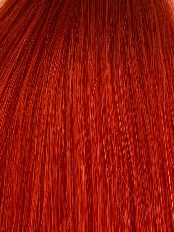 Red 20" Premium Quality European Remy Human Hair Tape In Extension - dulgehairextensions.com.au