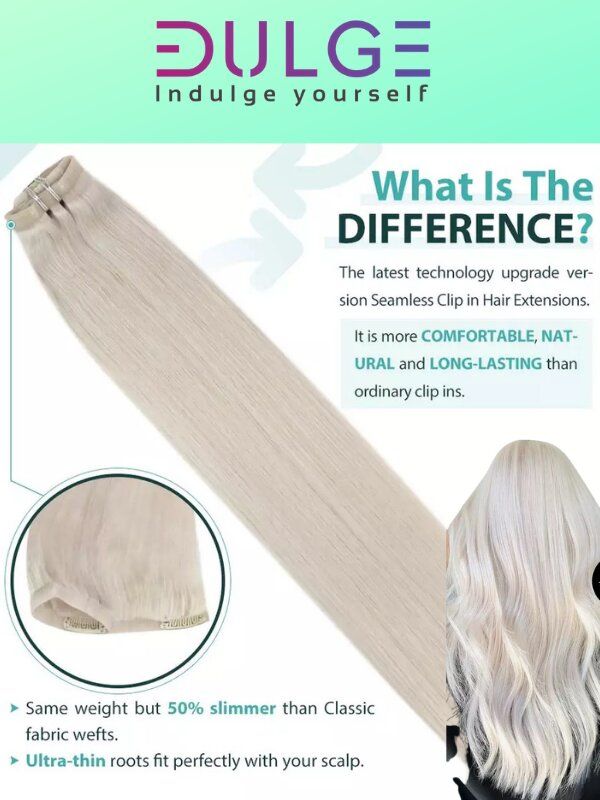 #18 Medium Blonde 20" Deluxe Seamless Clip In Human Hair Extensions - dulgehairextensions.com.au