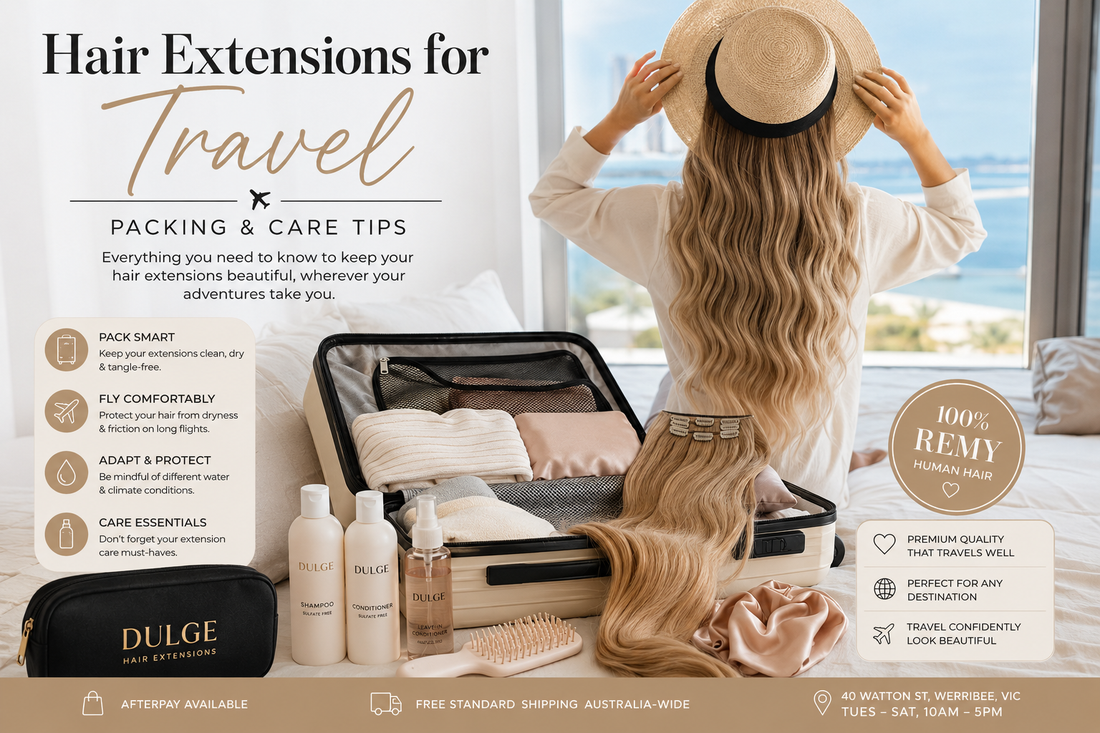 Hair Extensions for Travel: Packing and Care Tips