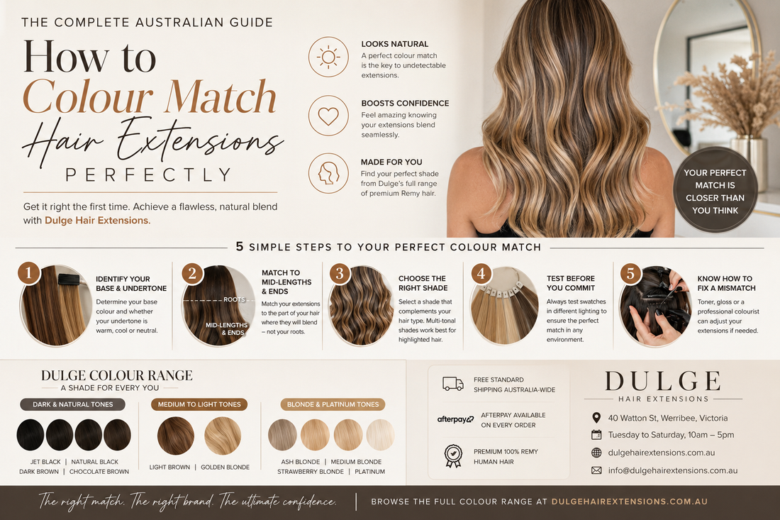 How to Colour Match Hair Extensions Perfectly The Complete Australian Guide