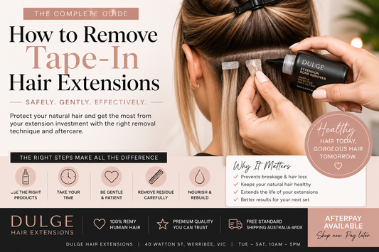 How to Remove Tape-In Hair Extensions Safely