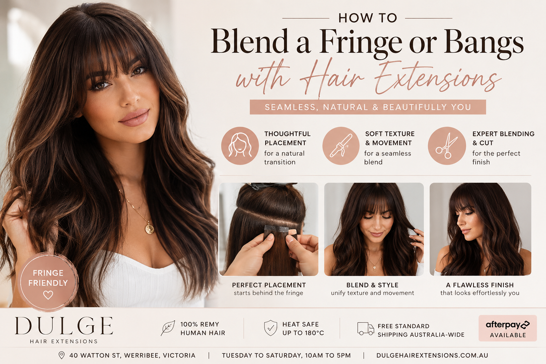 How to Blend a Fringe or Bangs with Hair Extensions