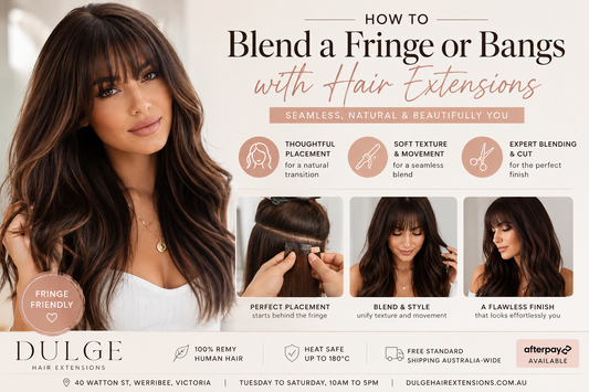 How to Blend a Fringe or Bangs with Hair Extensions