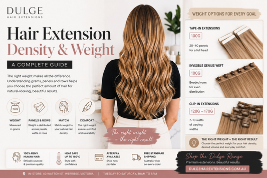 Understanding Hair Extension Density and Weight