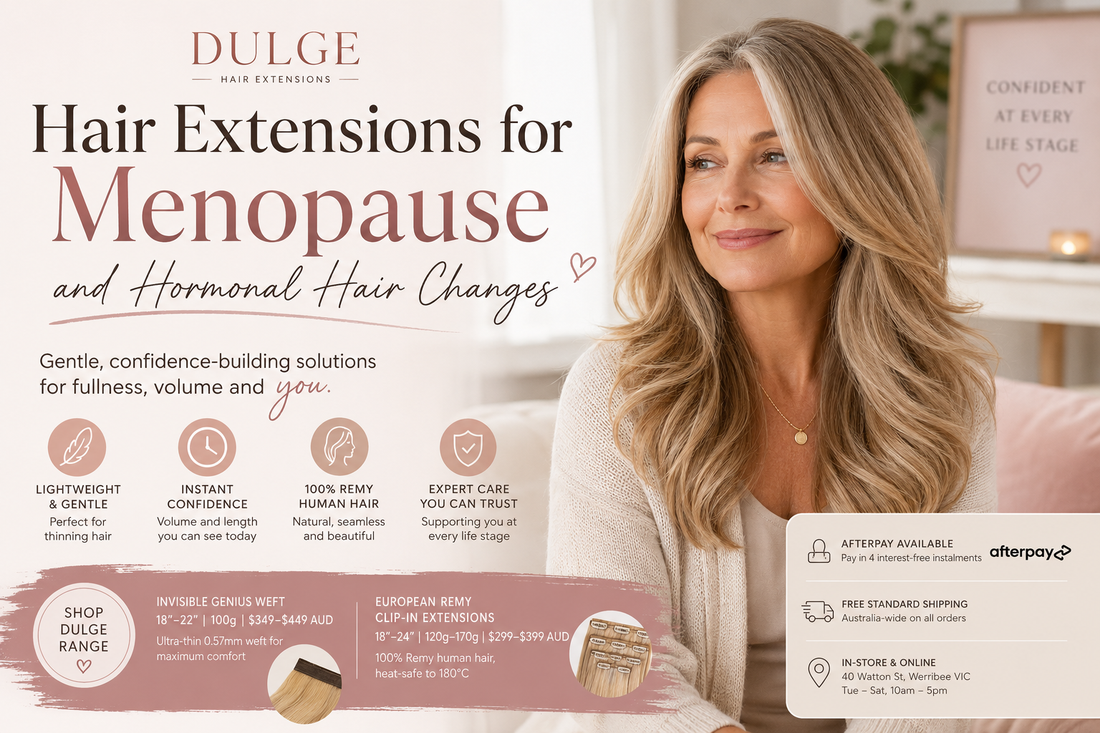 Hair Extensions for Menopause and Hormonal Hair Changes