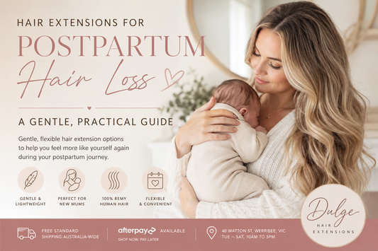 Hair Extensions for Postpartum Hair Loss: A Gentle Guide