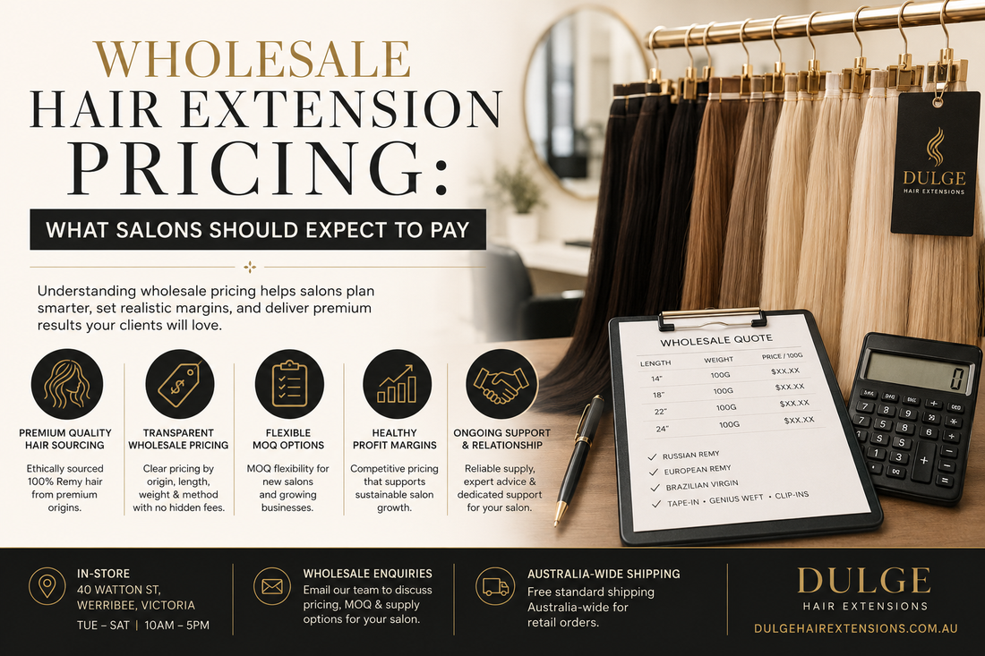 Wholesale Hair Extension Pricing: What Salons Should Expect