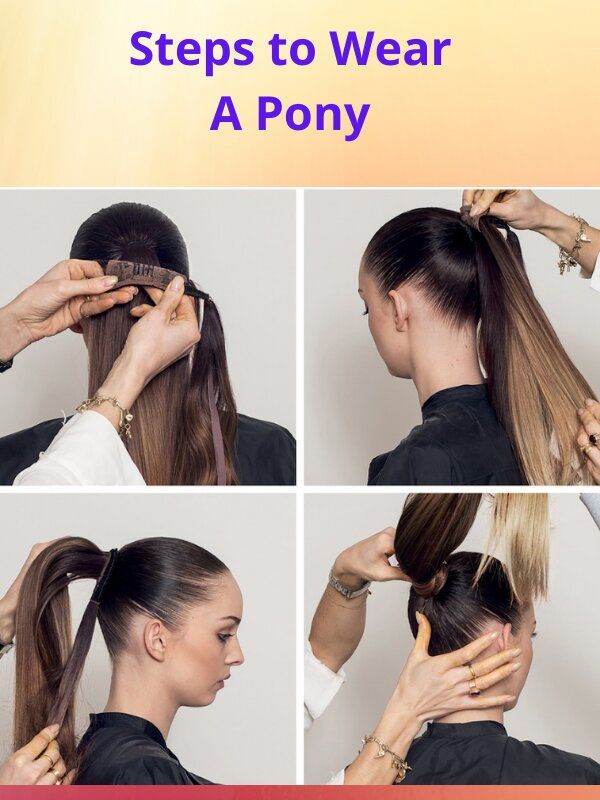 #1B Natural Black 20" European Ponytail Extensions - dulgehairextensions.com.au