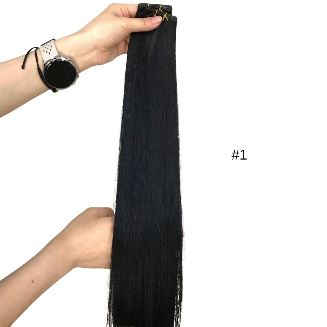 DULGE 18” Premium Russian Remy Invisible Genius Weft 100g