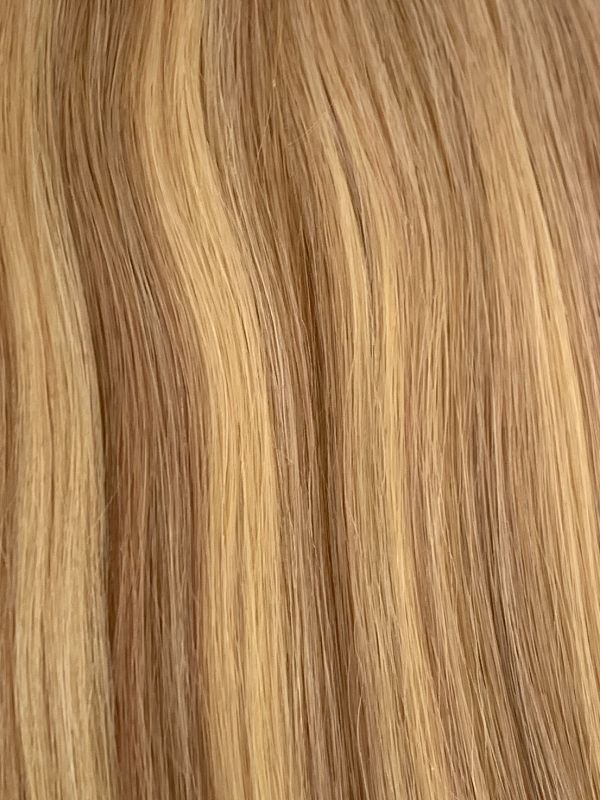 #10/613 Brown Blonde Mix 20" Deluxe Seamless Clip In Human Hair Extensions - dulgehairextensions.com.au
