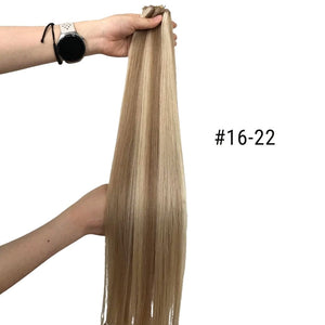 DULGE 18” Premium Russian Remy Invisible Genius Weft 100g