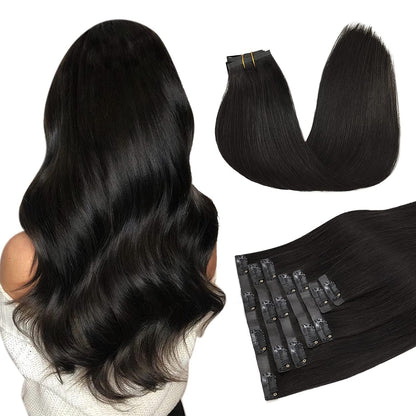 Seamless 20" Clip-In European Remy Human Hair Extensions - 150g