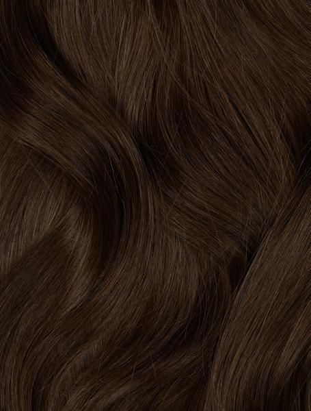 #2 Dark Brown 18" European Remy Clip In Human Hair Extension - dulgehairextensions.com.au