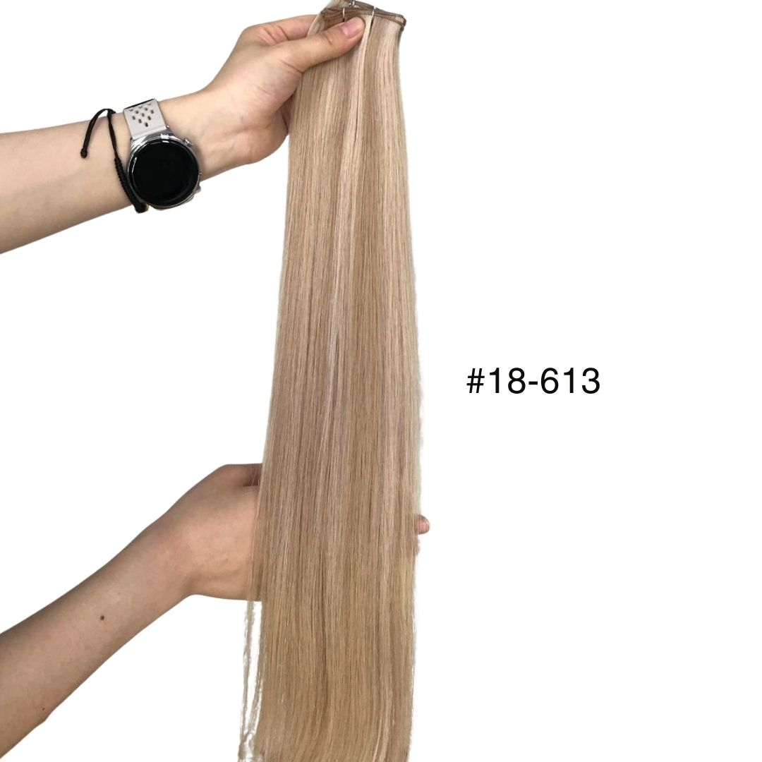 DULGE 18” Premium Russian Remy Invisible Genius Weft 100g