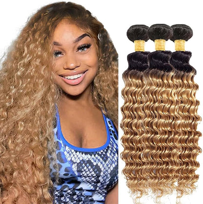 Brazilian Virgin Human Hair 12A Weft Weave Bundles 200g Deep Wave