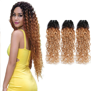 Brazilian Virgin Human Hair 12A Weft Weave Bundles 300g Water Wave