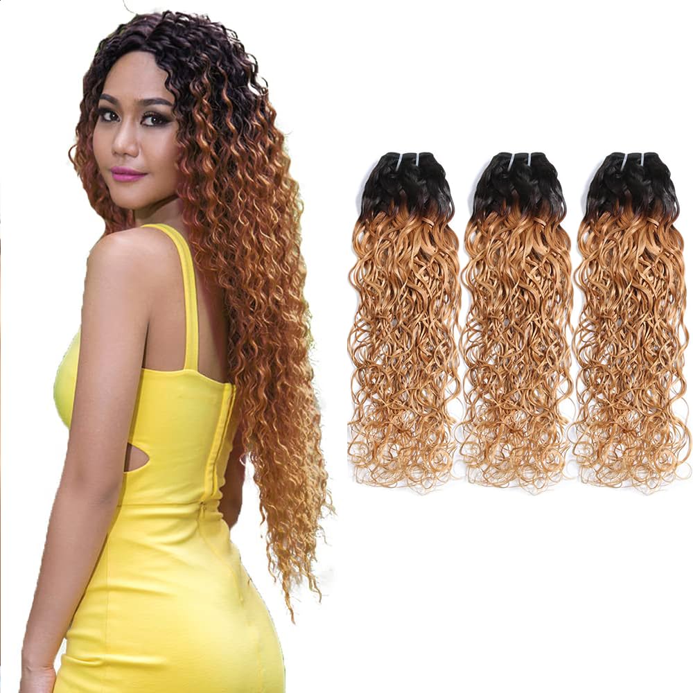 Brazilian Virgin Human Hair 12A Weft Weave Bundles 200g Water Wave