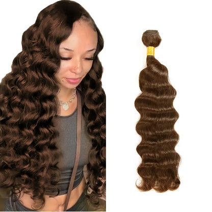 Brazilian Virgin Human Hair 12A Weft Weave Bundles 300g Deep Wave