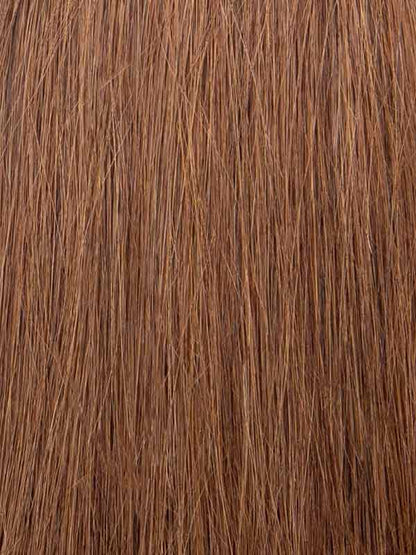 #6 Medium Brown 20" European Micro Bead Extensions - dulgehairextensions.com.au