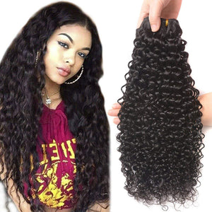 Brazilian Virgin Human Hair 12A Weft Weave Bundles 200g Water Wave