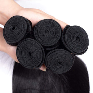 Brazilian Virgin Human Hair 12A Weft Weave Bundles 300g Straight