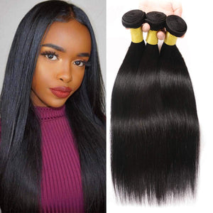 Brazilian Virgin Human Hair 12A Weft Weave Bundles 300g Straight