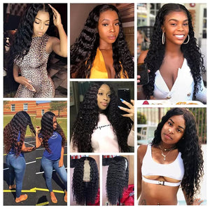 Brazilian Virgin Human Hair 12A Weft Weave Bundles 200g Deep Wave