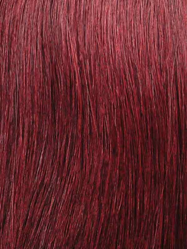 #99J Deep Red Wine 20" Full Head Clip In Human Hair Extension - dulgehairextensions.com.au