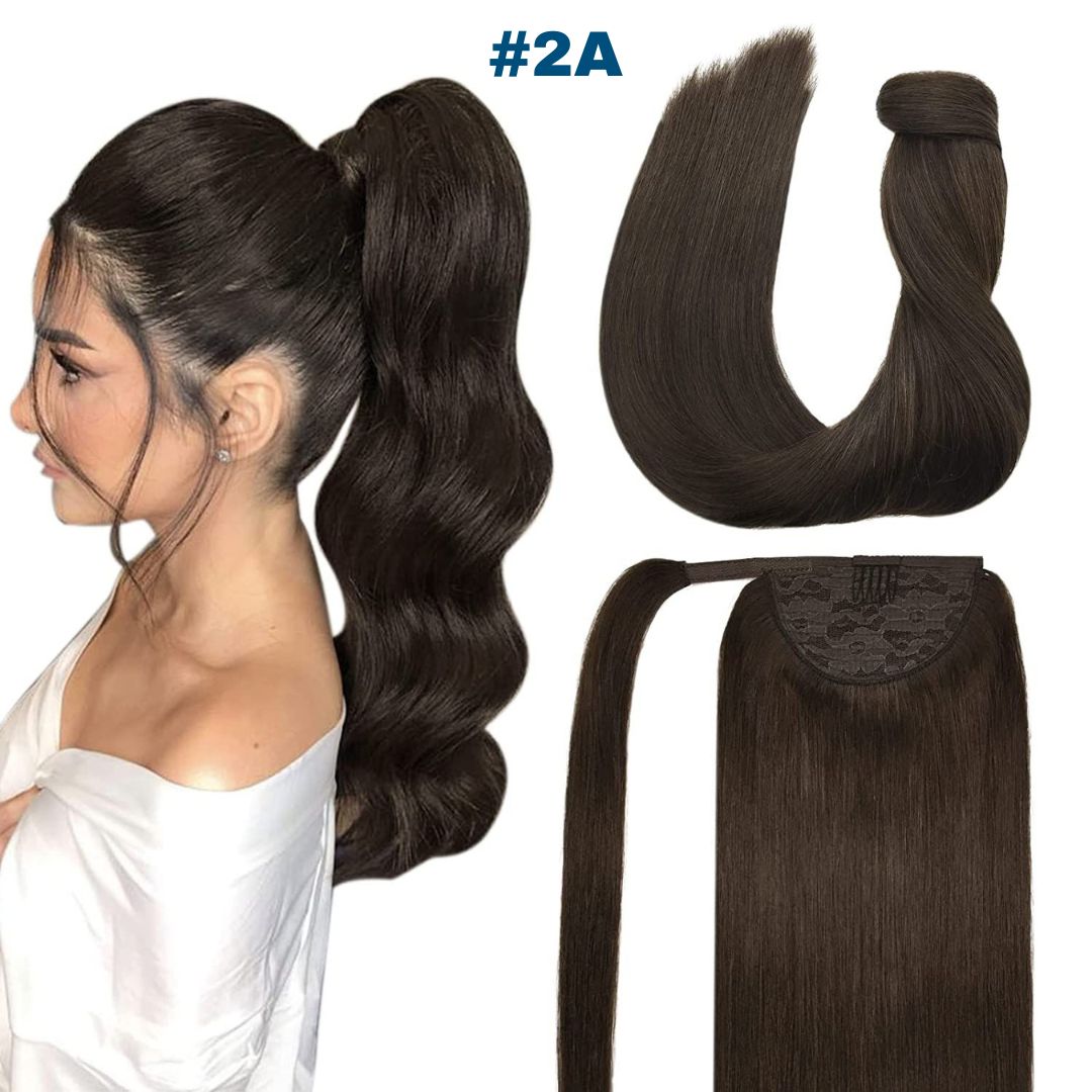 DULGE 24" European Remy Human Hair Ponytails