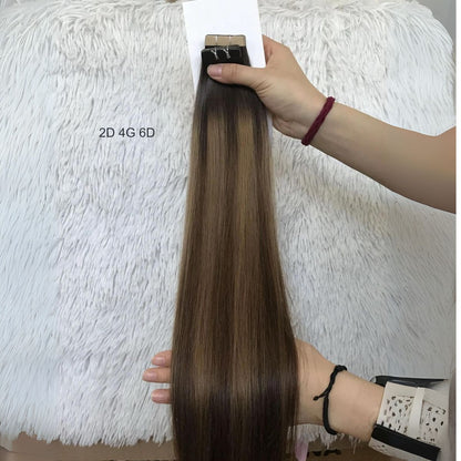 DULGE Russian Remy Tape-In Human Hair Extensions | 100g