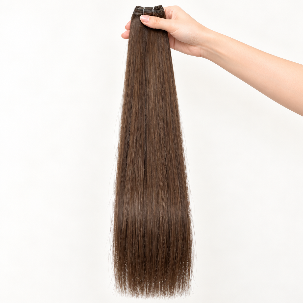 DULGE Butterfly Weft hair extensions in #2 Dark Brown