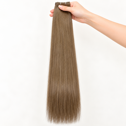 DULGE Butterfly Weft hair extensions in #5 Mocha Brown